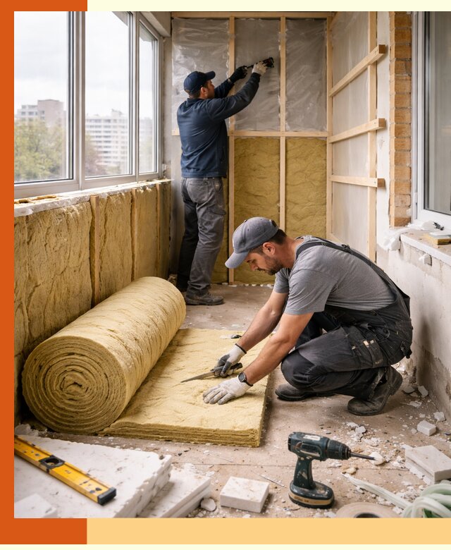 Утепление балкона под ключ в Смоленске качественно и быстро