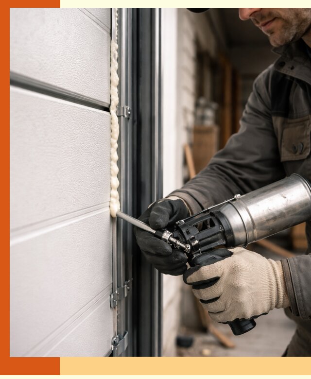 Заполнение пустот ворот в Смоленске профессионально и герметично