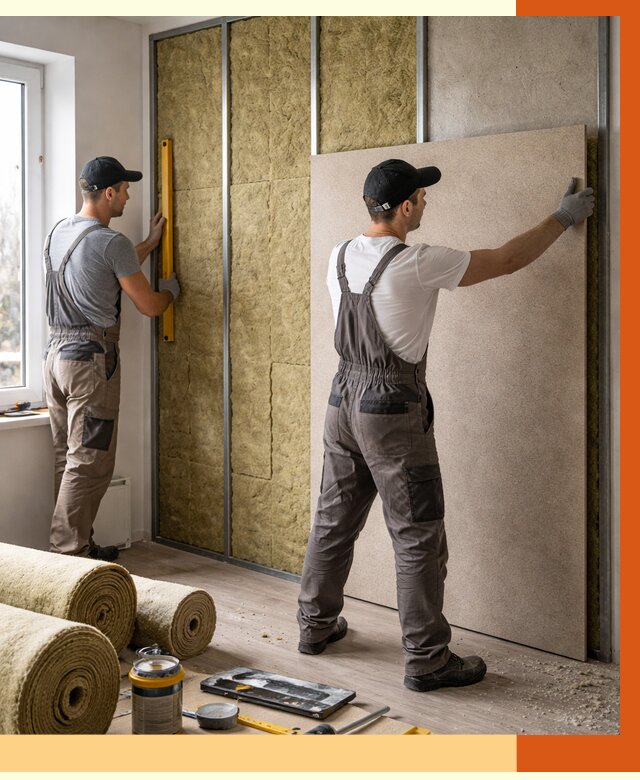 Шумоизоляция стен в Смоленске от 4615 руб/м2 — звукоизоляция стен под ключ | ТепломастерСмл